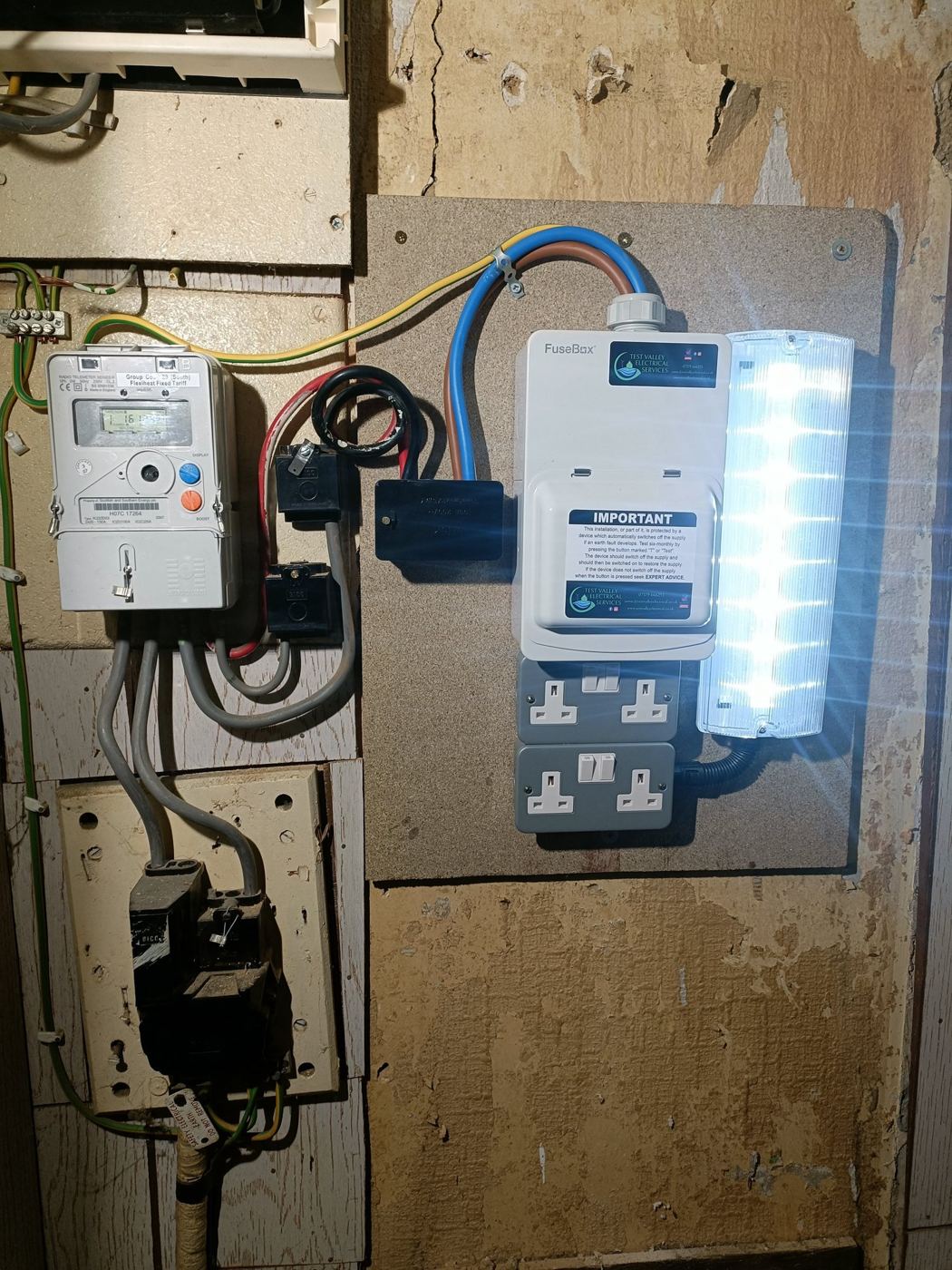 Meter and consumer unit