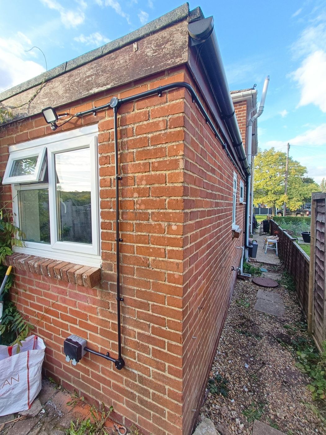 External wiring to an outbuilding